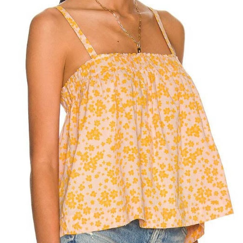 NWT Sundry Peach Ditsy Cami Top